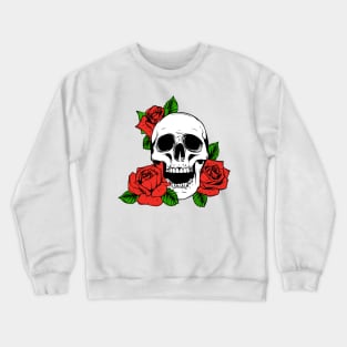 Funny Skull Flower Crewneck Sweatshirt